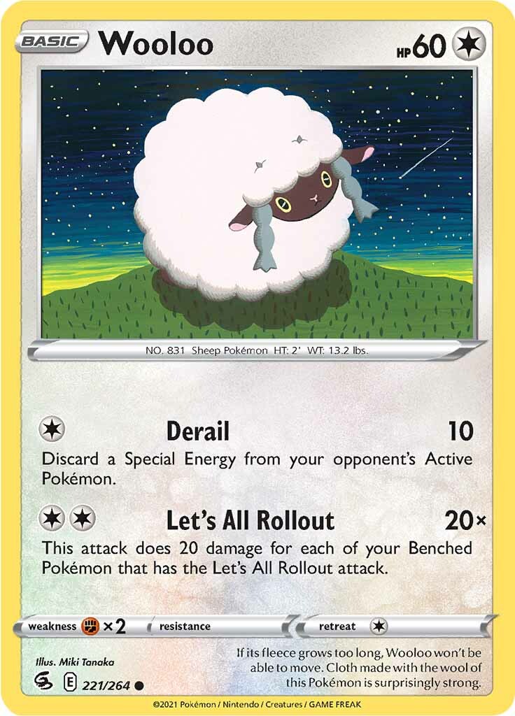 Wooloo (221/264) [Sword & Shield: Fusion Strike] | The Gaming-Verse