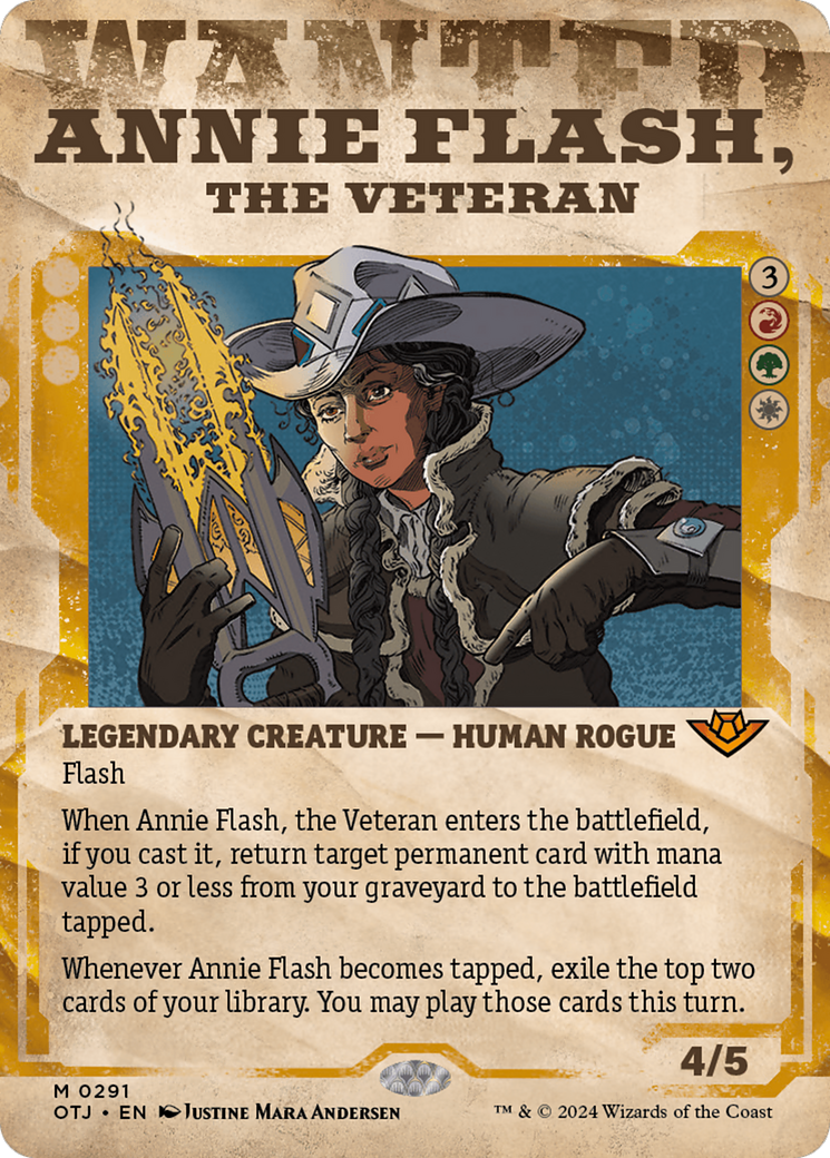 Annie Flash, the Veteran (Showcase) [Outlaws of Thunder Junction] | The Gaming-Verse