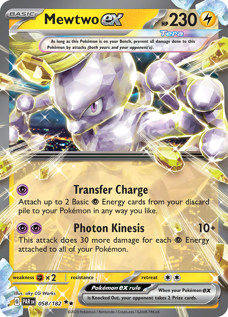 Mewtwo ex (058/182) [Scarlet & Violet: Paradox Rift] | The Gaming-Verse