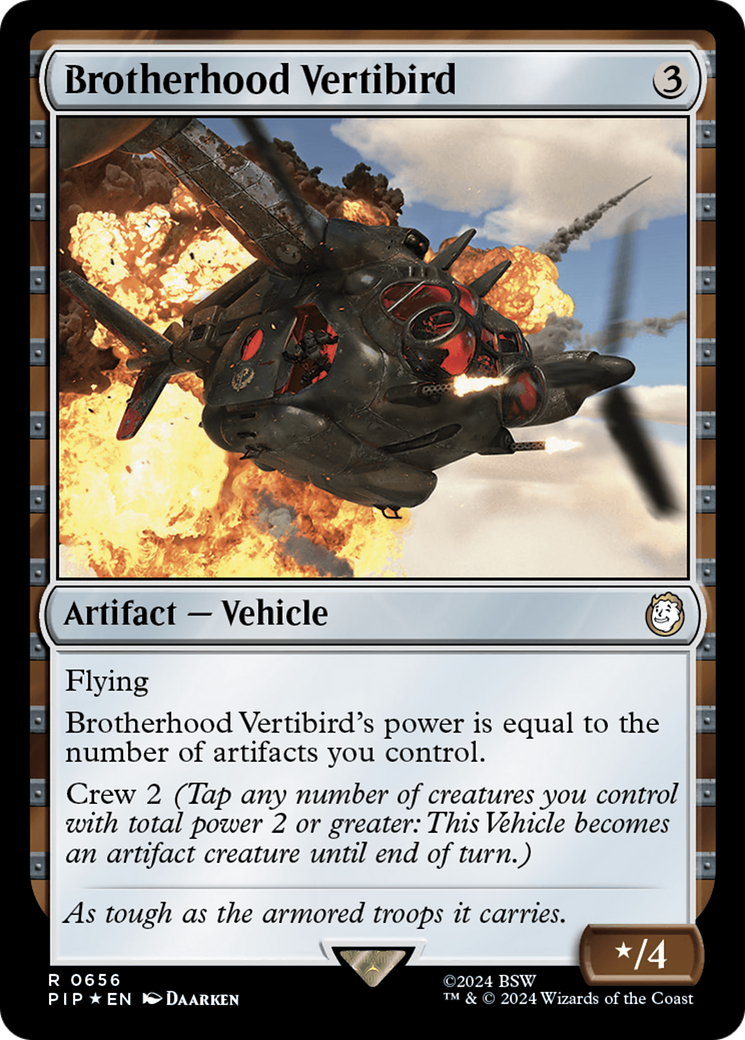 Brotherhood Vertibird (Surge Foil) [Fallout] | The Gaming-Verse