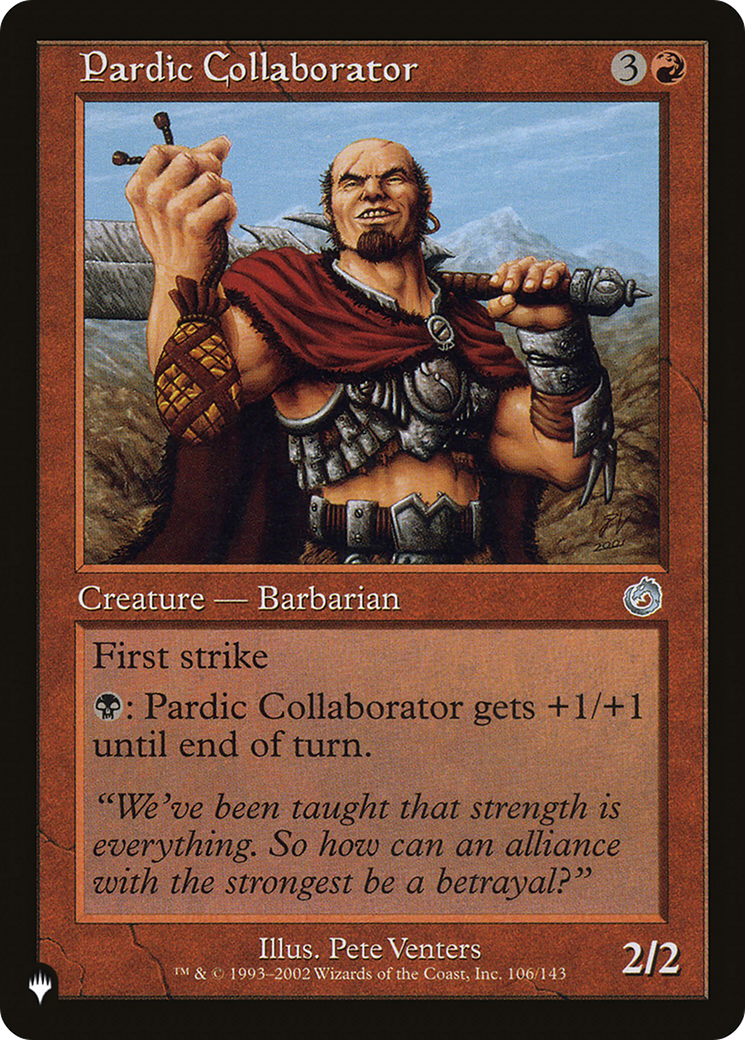 Pardic Collaborator [The List Reprints] | The Gaming-Verse