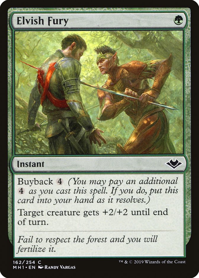 Elvish Fury [Modern Horizons] | The Gaming-Verse