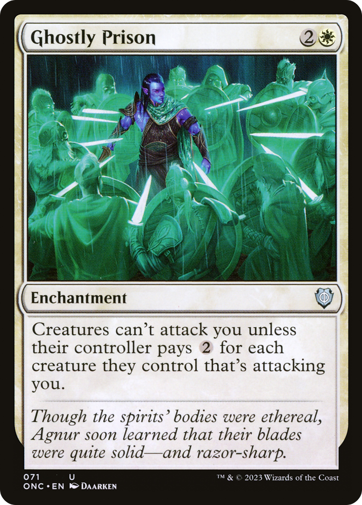 Ghostly Prison [Phyrexia: All Will Be One Commander] | The Gaming-Verse