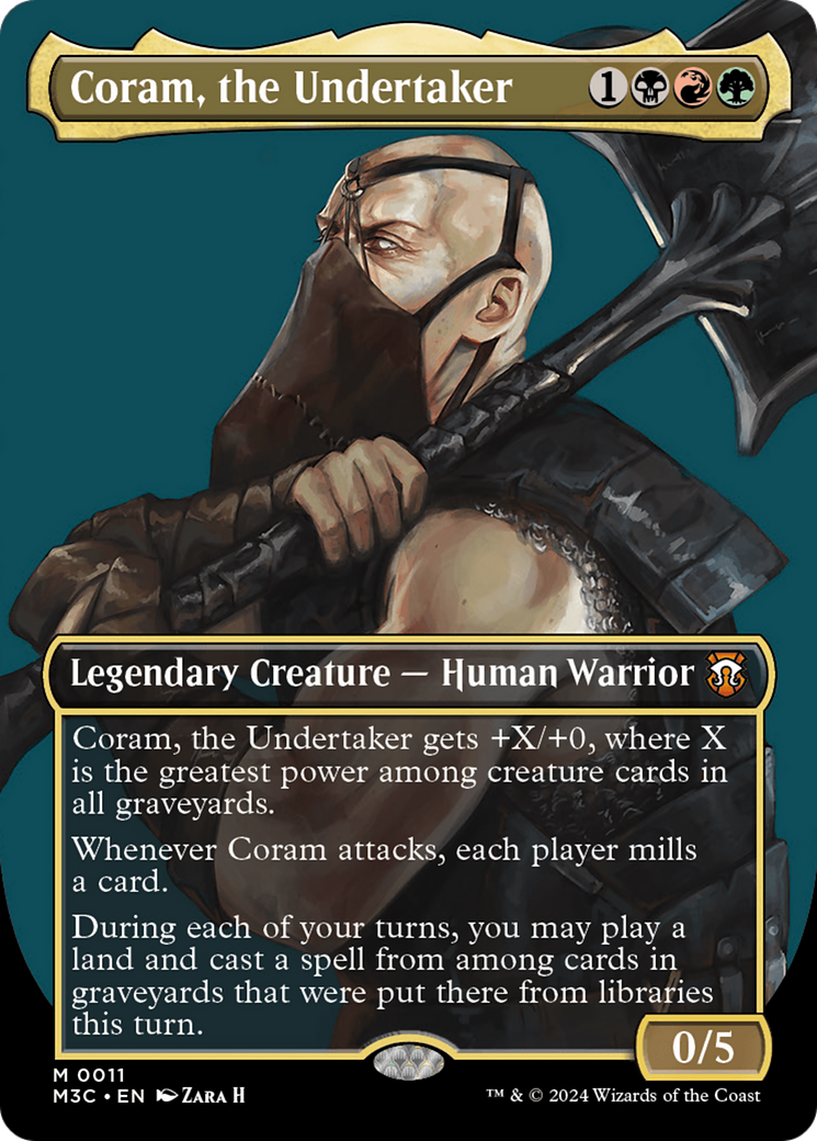 Coram, the Undertaker (Borderless) [Modern Horizons 3 Commander] | The Gaming-Verse