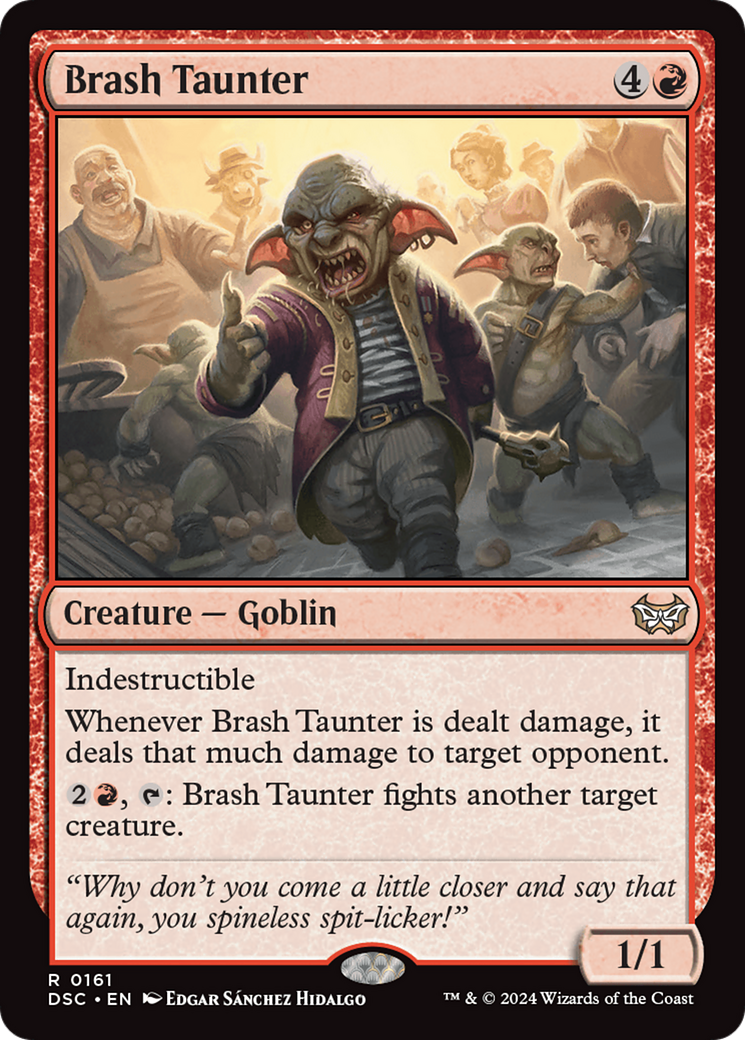 Brash Taunter [Duskmourn: House of Horror Commander] | The Gaming-Verse