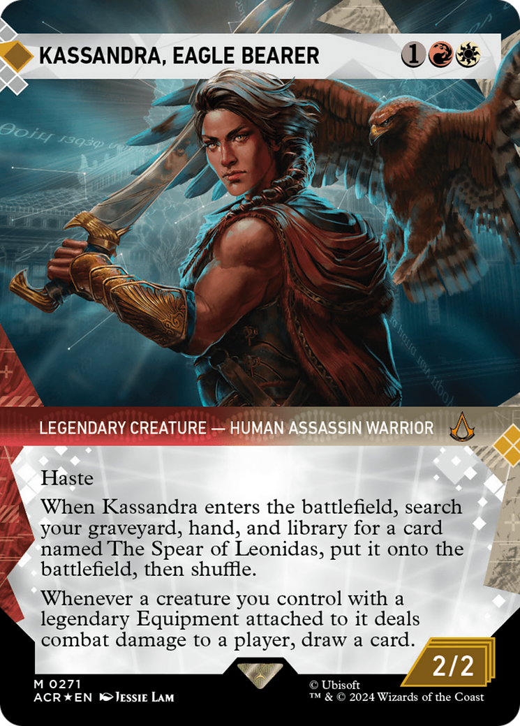 Kassandra, Eagle Bearer (Showcase) (Textured Foil) [Assassin's Creed] | The Gaming-Verse