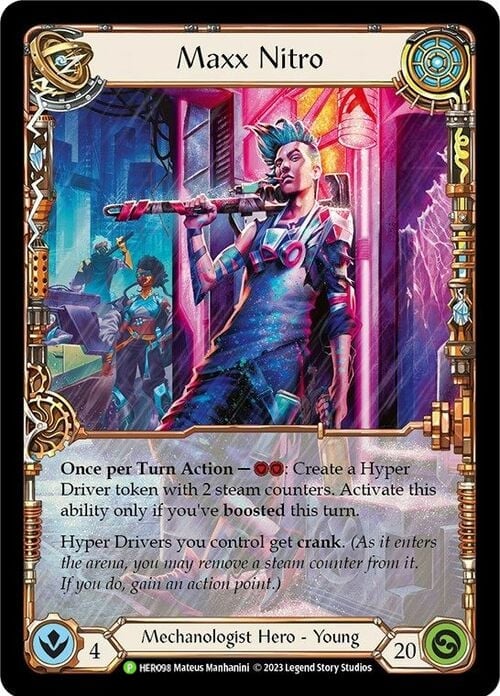 Maxx Nitro [HER098] (Bright Lights)  Rainbow Foil | The Gaming-Verse