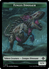 Fungus Dinosaur // Dinosaur (0001) Double-Sided Token [The Lost Caverns of Ixalan Tokens] | The Gaming-Verse