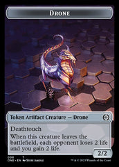 Rebel // Drone Double-Sided Token [Phyrexia: All Will Be One Tokens] | The Gaming-Verse