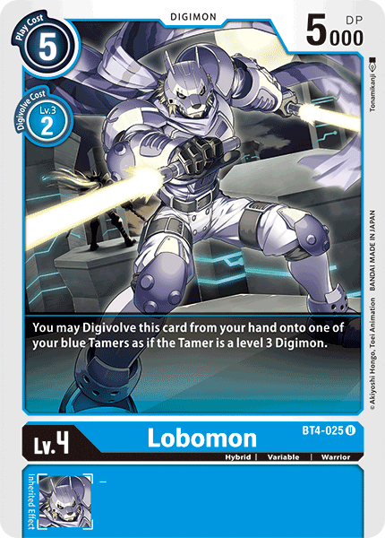 Lobomon [BT4-025] [Great Legend] | The Gaming-Verse