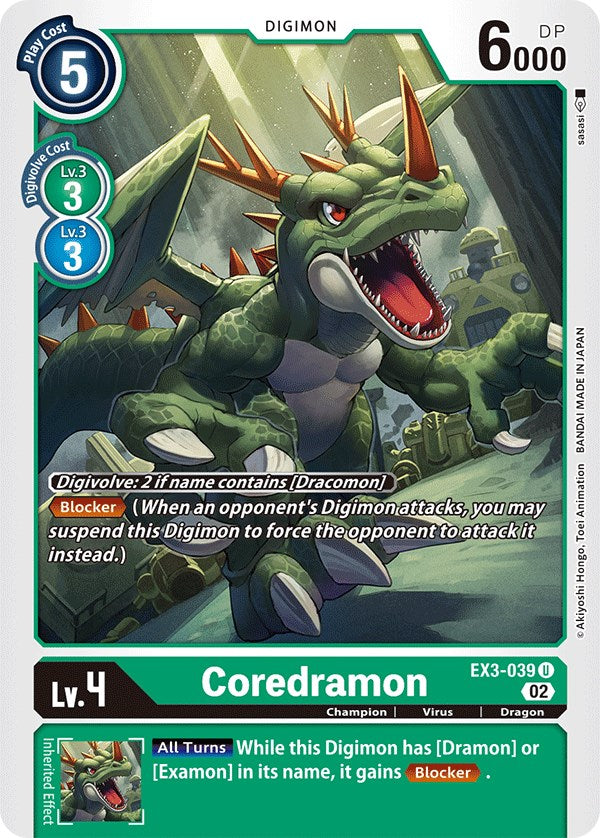 Coredramon [EX3-039] [Draconic Roar] | The Gaming-Verse