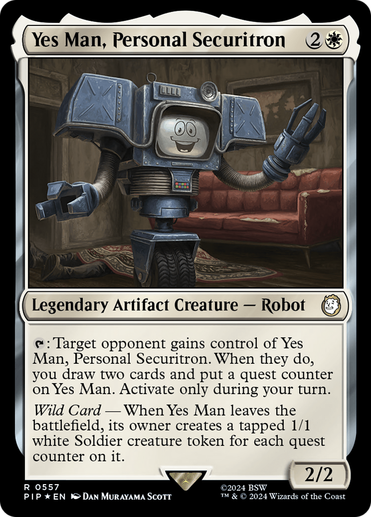 Yes Man, Personal Securitron (Surge Foil) [Fallout] | The Gaming-Verse