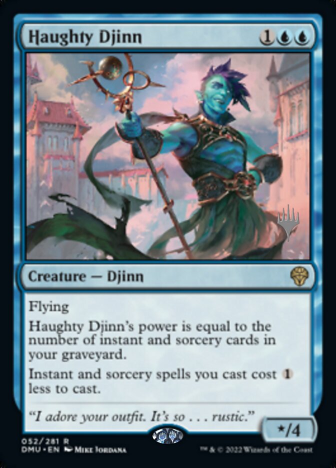 Haughty Djinn (Promo Pack) [Dominaria United Promos] | The Gaming-Verse