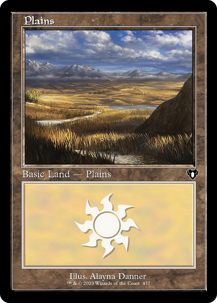 Plains (437) (Retro) [Commander Masters] | The Gaming-Verse