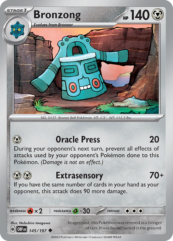 Bronzong (145/197) [Scarlet & Violet: Obsidian Flames] | The Gaming-Verse