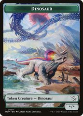 Treasure (20) // Dinosaur Double-Sided Token [March of the Machine Tokens] | The Gaming-Verse