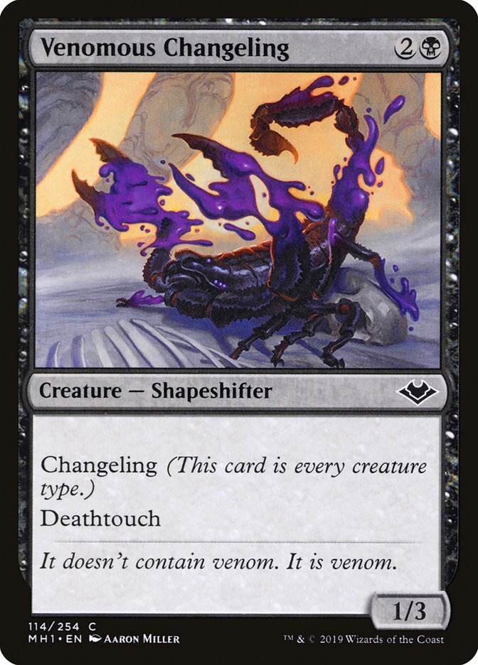 Venomous Changeling [Modern Horizons] | The Gaming-Verse