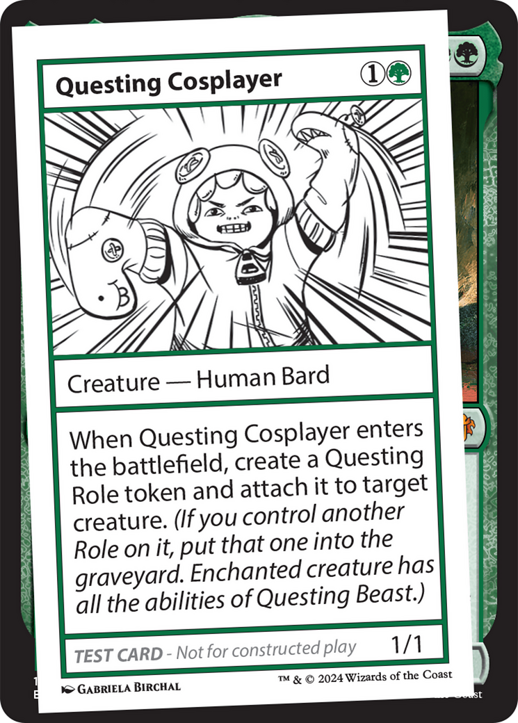 Questing Cosplayer [Mystery Booster 2 Playtest Cards] | The Gaming-Verse