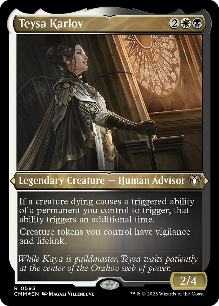 Teysa Karlov (Foil Etched) [Commander Masters] | The Gaming-Verse