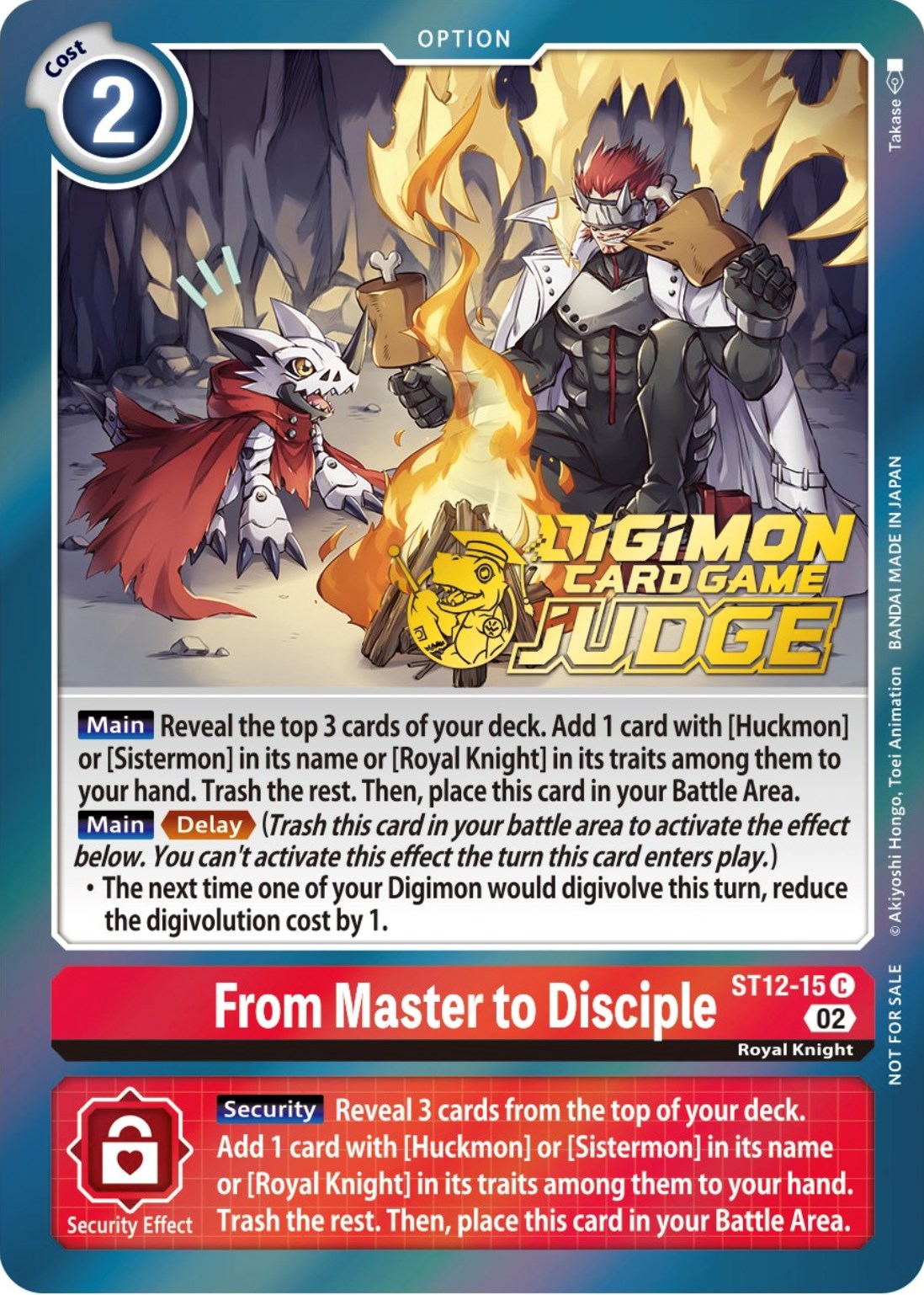 From Master to Disciple [ST12-15] (Judge Pack 3) [Starter Deck: Jesmon Promos] | The Gaming-Verse