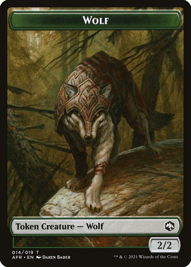 Wolf Token [Dungeons & Dragons: Adventures in the Forgotten Realms Tokens] | The Gaming-Verse