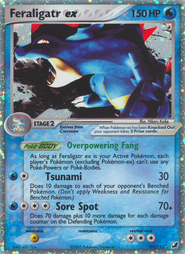 Feraligatr ex (103/115) [EX: Unseen Forces] | The Gaming-Verse