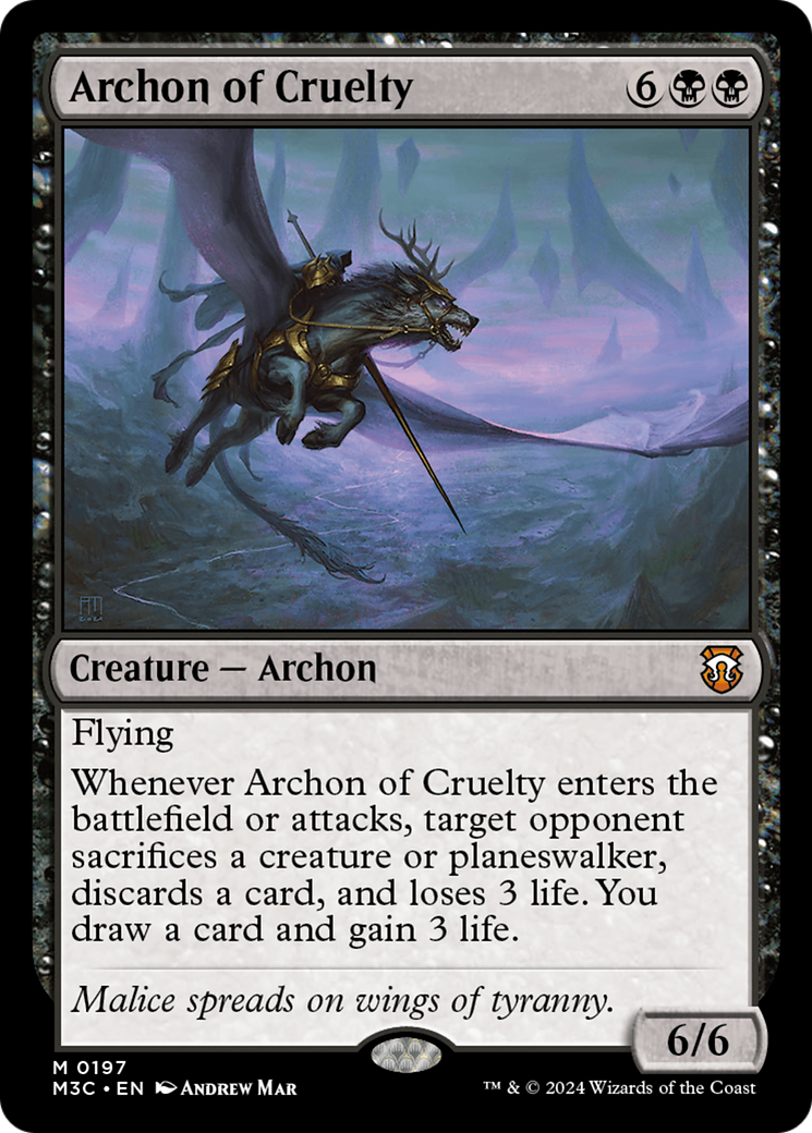 Archon of Cruelty [Modern Horizons 3 Commander] | The Gaming-Verse