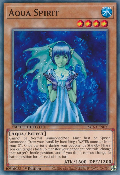 Aqua Spirit [SGX3-ENI20] Common | The Gaming-Verse