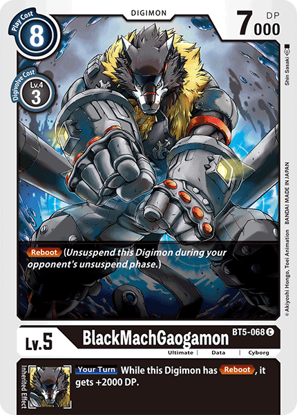 BlackMachGaogamon [BT5-068] [Battle of Omni] | The Gaming-Verse