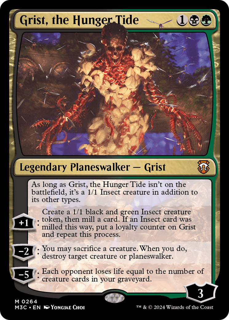 Grist, the Hunger Tide (Ripple Foil) [Modern Horizons 3 Commander] | The Gaming-Verse