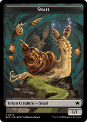 Snail // Thundertrap Trainer Double-Sided Token [Bloomburrow Tokens] | The Gaming-Verse