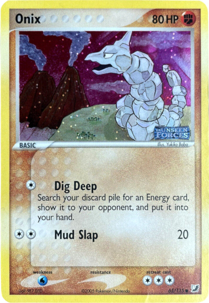 Onix (65/115) (Stamped) [EX: Unseen Forces] | The Gaming-Verse