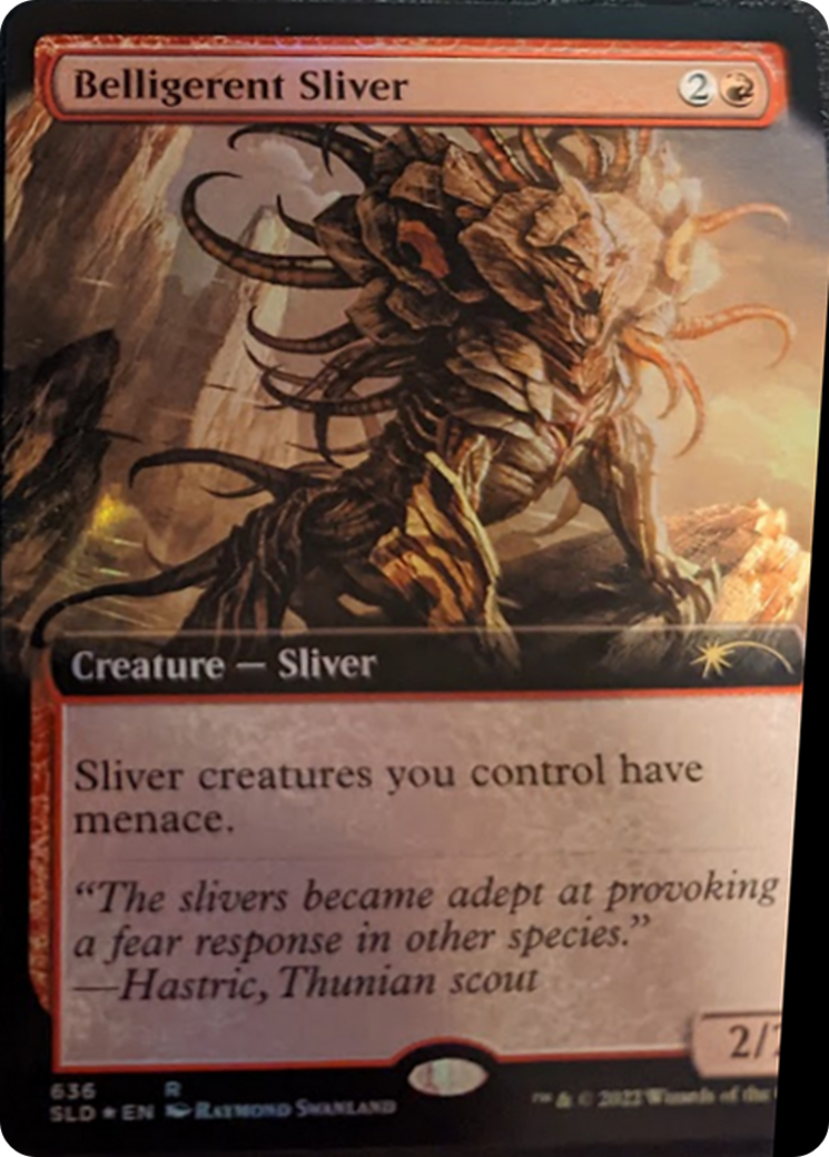 Belligerent Sliver (Extended Art) [Secret Lair Drop Series] | The Gaming-Verse