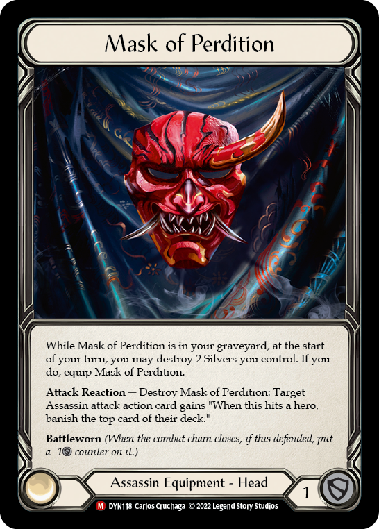 Mask of Perdition [DYN118] (Dynasty)  Cold Foil | The Gaming-Verse