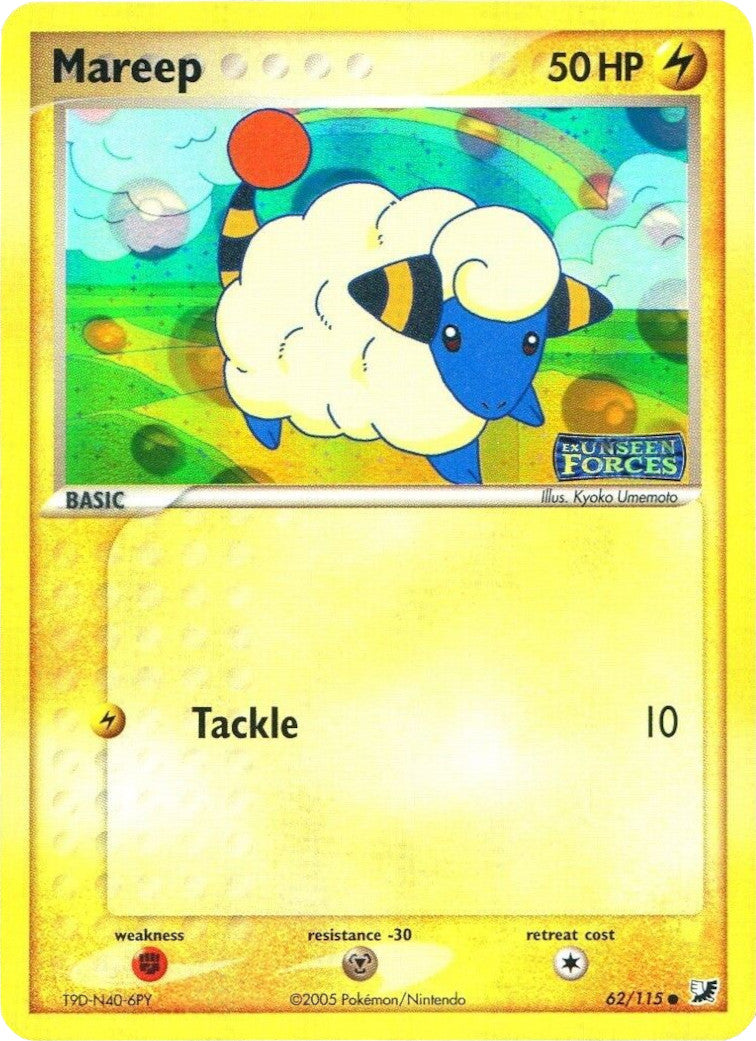 Mareep (62/115) (Stamped) [EX: Unseen Forces] | The Gaming-Verse