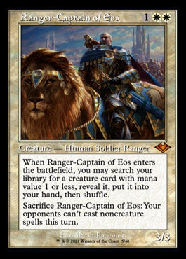 Ranger-Captain of Eos (Retro Foil Etched) [Modern Horizons] | The Gaming-Verse