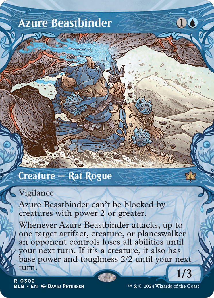 Azure Beastbinder (Showcase) [Bloomburrow] | The Gaming-Verse