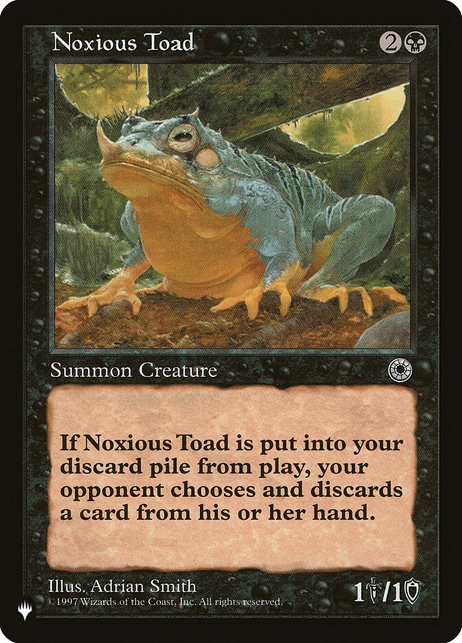 Noxious Toad [The List] | The Gaming-Verse