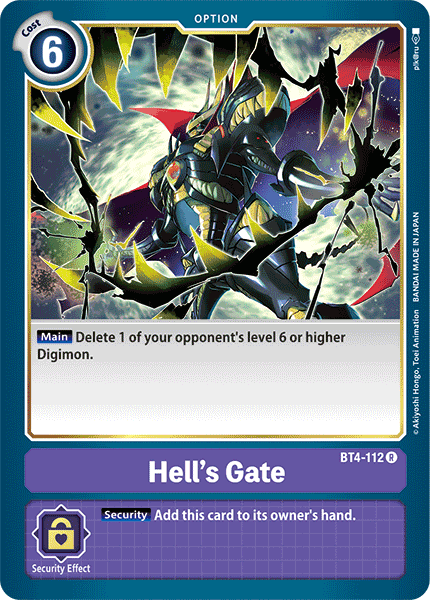 Hell's Gate [BT4-112] [Great Legend] | The Gaming-Verse