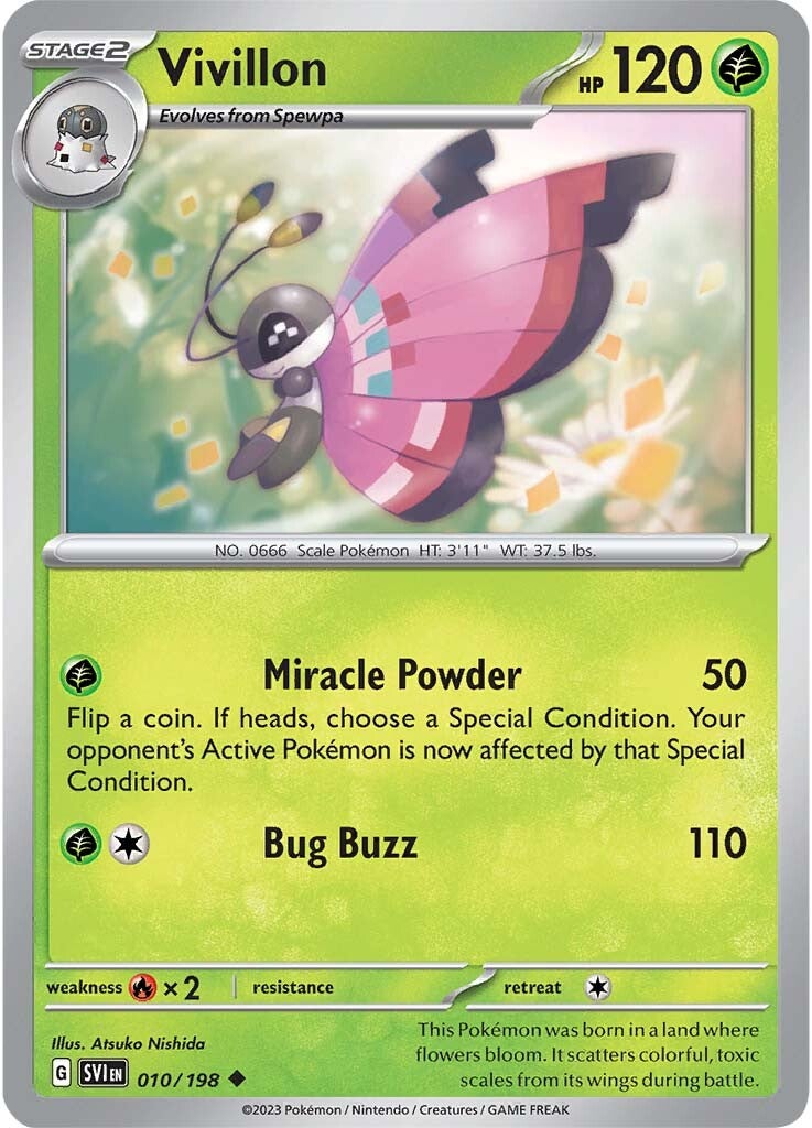 Vivillon (010/198) [Scarlet & Violet: Base Set] | The Gaming-Verse