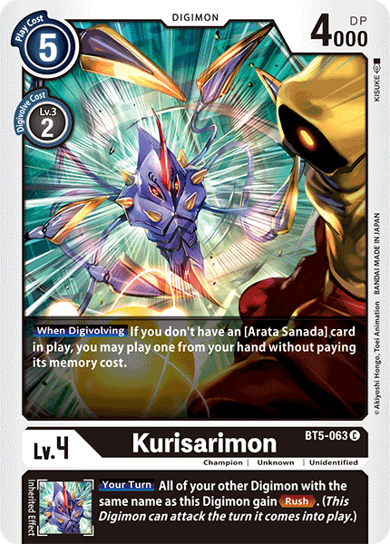 Kurisarimon [BT5-063] [Battle of Omni] | The Gaming-Verse