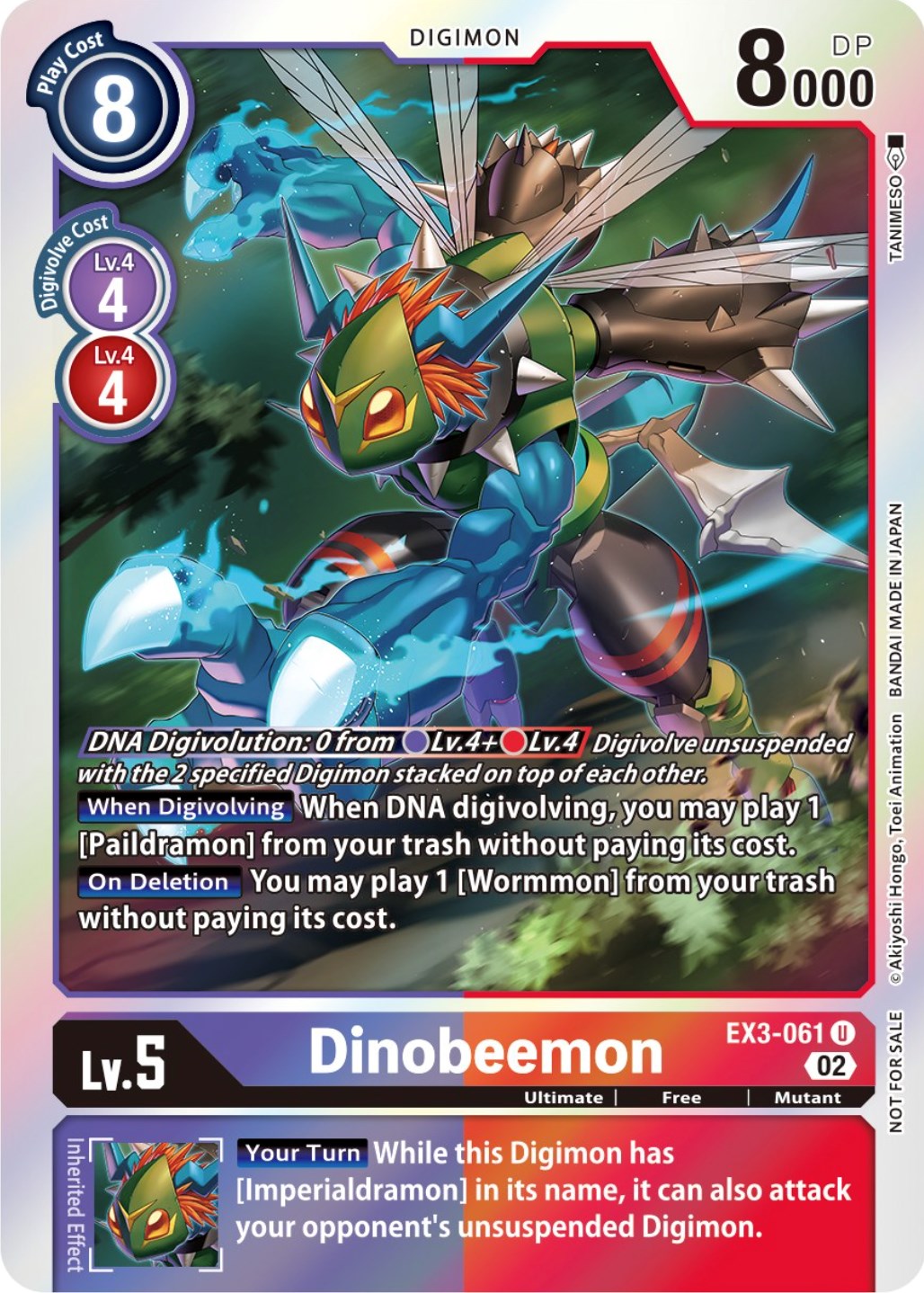 Dinobeemon [EX3-061] (Alternate Art) [Draconic Roar] | The Gaming-Verse