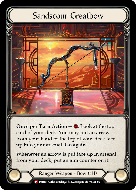 Sandscour Greatbow [DYN151] (Dynasty)  Rainbow Foil | The Gaming-Verse