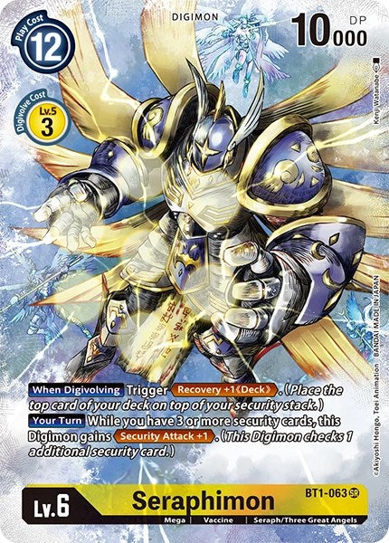 Seraphimon [BT1-063] (Alternate Art) [Dimensional Phase] | The Gaming-Verse