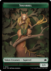 Squirrel // Food Double-Sided Token [Bloomburrow Tokens] | The Gaming-Verse