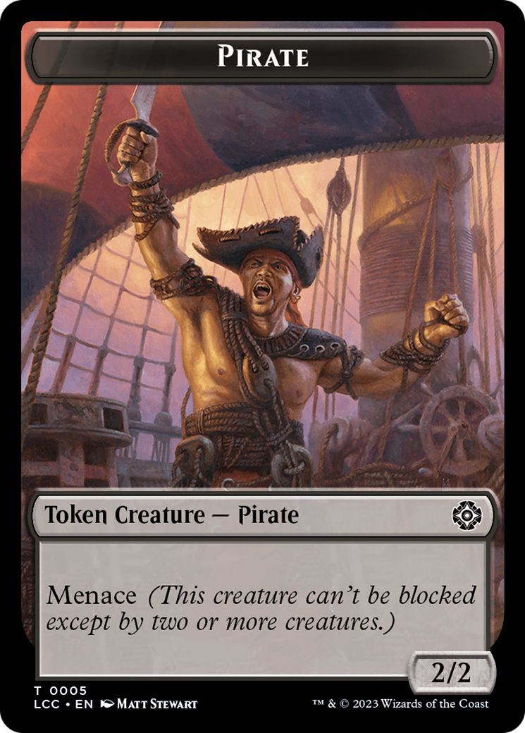 City's Blessing // Pirate (0005) Double-Sided Token [The Lost Caverns of Ixalan Commander Tokens] | The Gaming-Verse