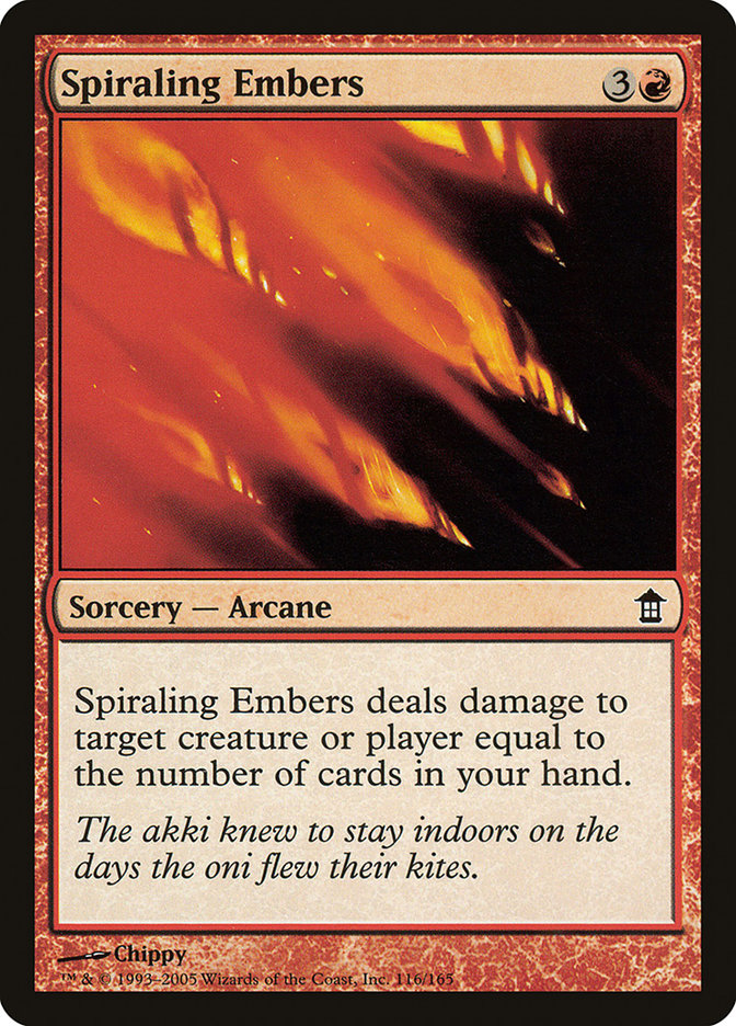 Spiraling Embers [Saviors of Kamigawa] | The Gaming-Verse