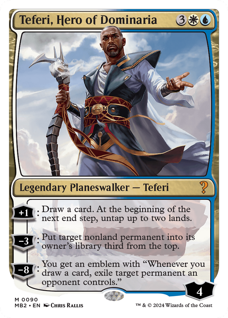 Teferi, Hero of Dominaria (White Border) [Mystery Booster 2] | The Gaming-Verse