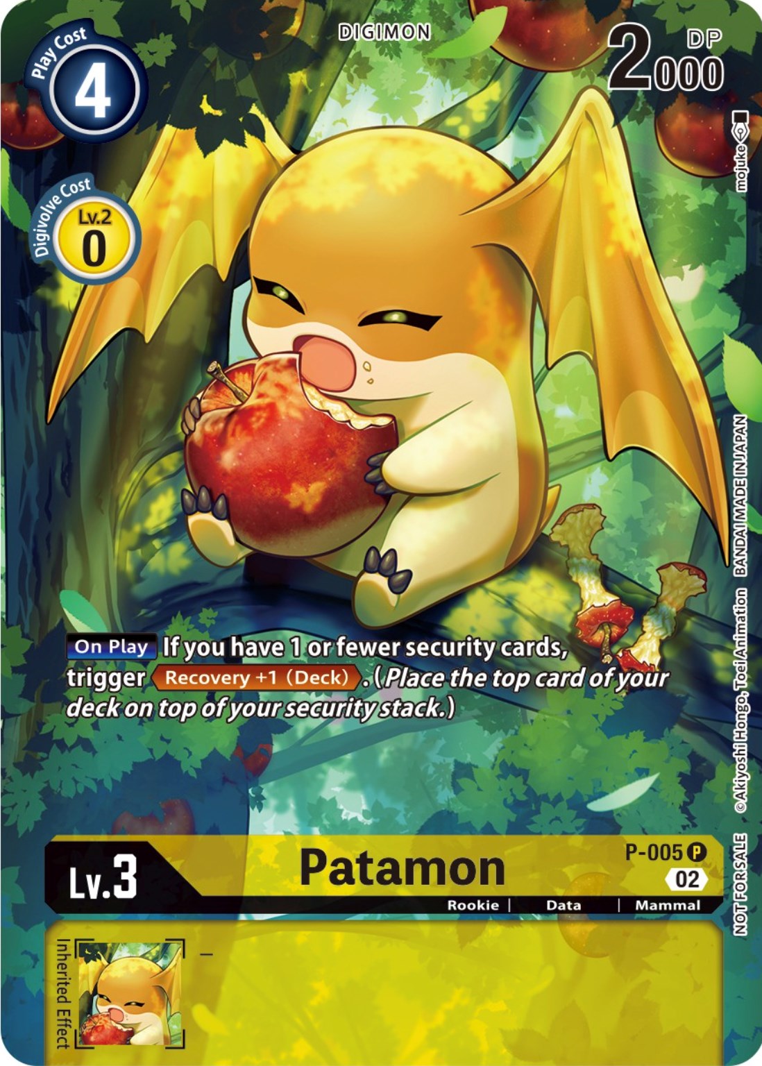 Patamon [P-005] (Digimon Illustration Competition Promotion Pack) [Promotional Cards] | The Gaming-Verse