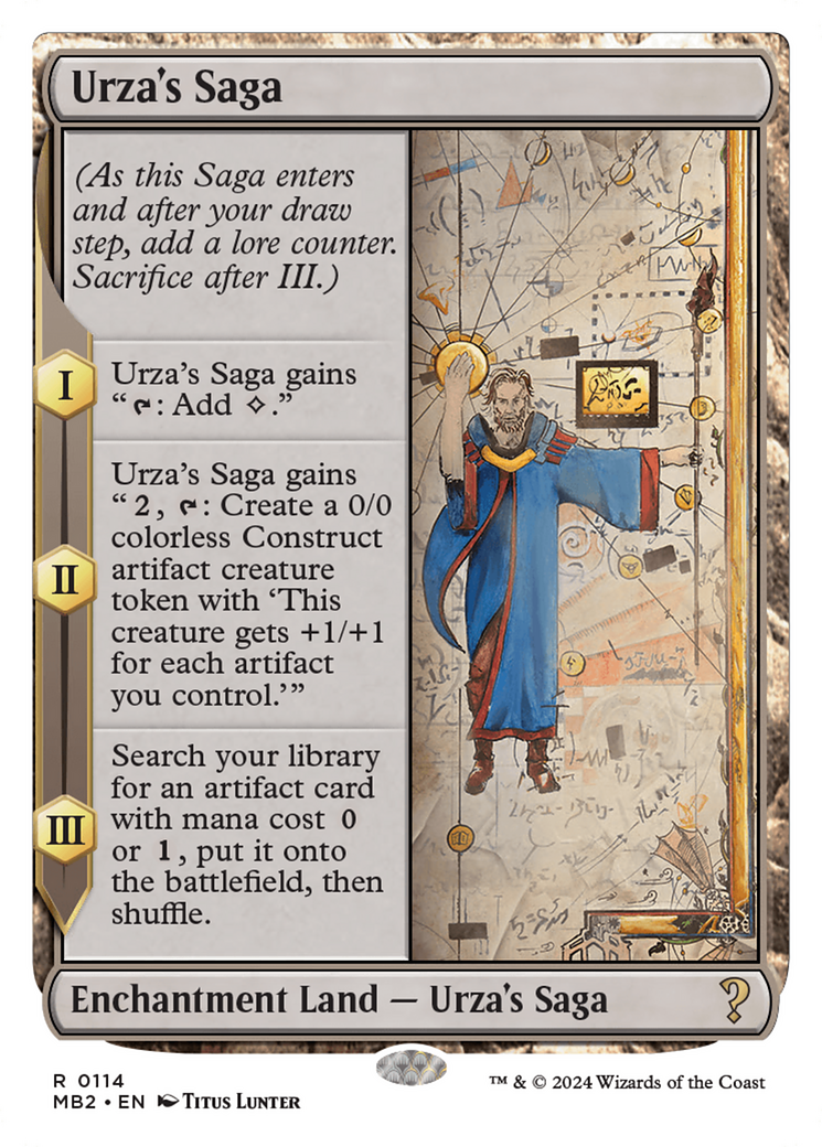 Urza's Saga (White Border) [Mystery Booster 2] | The Gaming-Verse